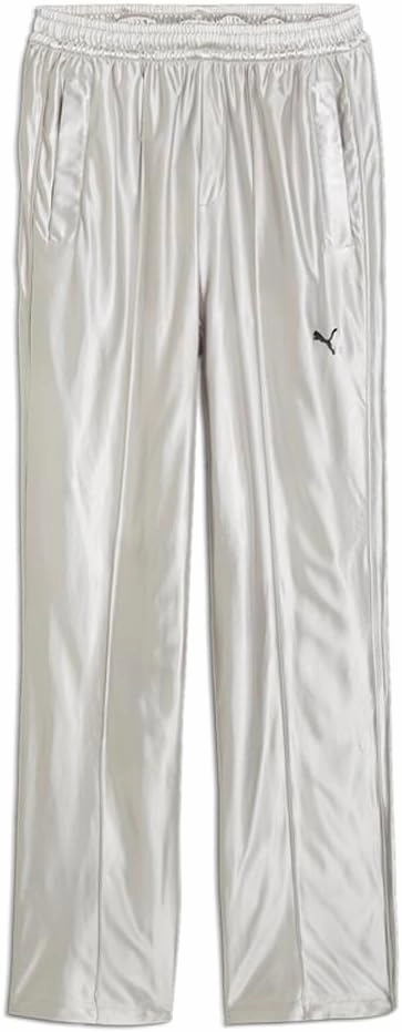 PUMA Mens T7 Oversized Metallic Pants Casual - Silver - Size M