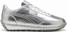 Puma Womens Easy Rider Astro Escape Metallic Lace Up Sneakers Shoes Casual - Silver - Size 6.5 M