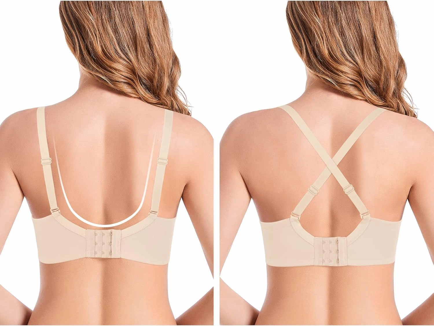 Push Up Thick Padded Plunge Underwire T Shirt Lace Bra Lift Support for Women Add One Cup