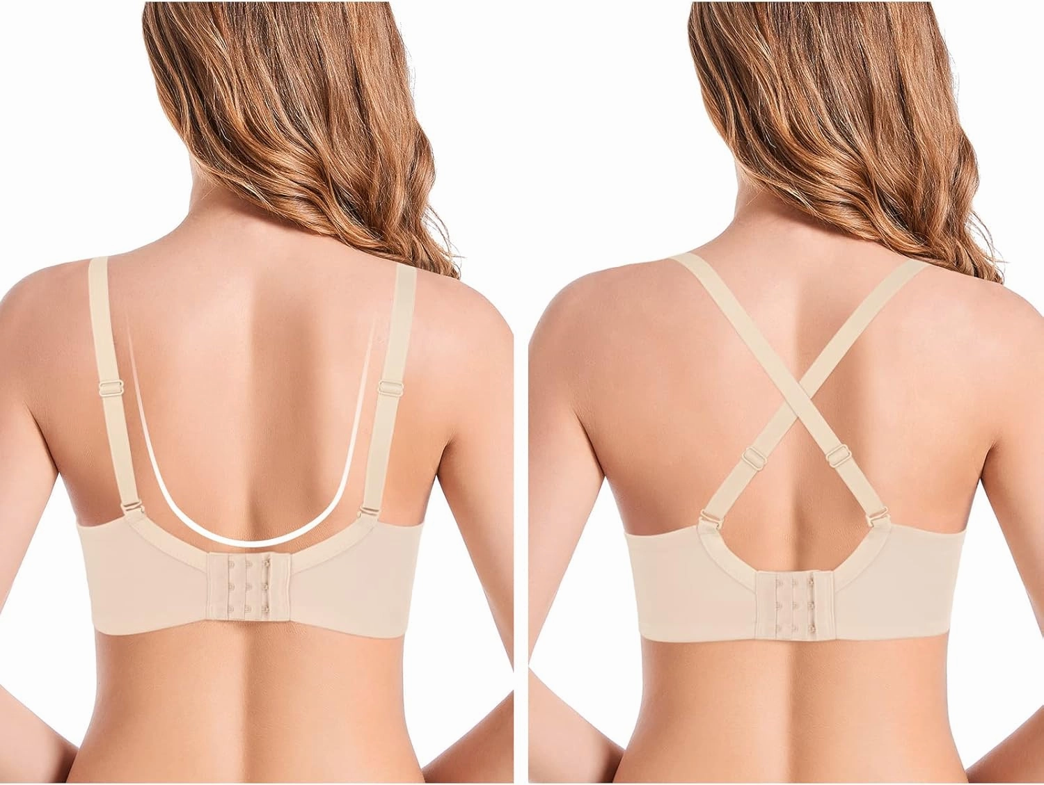 Push Up Thick Padded Plunge Underwire T Shirt Lace Bra Lift Support for Women Add One Cup