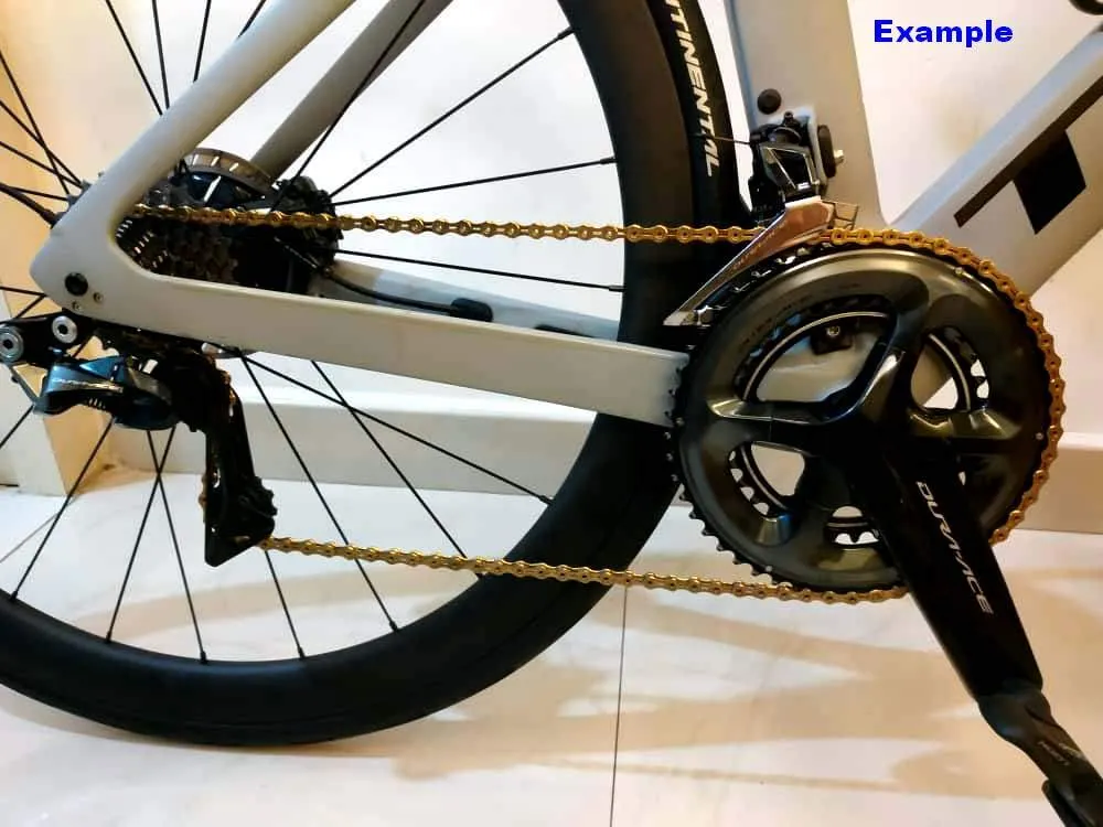 PYC Hollow-Pin 11 Speed Bicycle Bike Chains Ultralight 116-Links for Road Mountain Cyclocross Gravel etc. use (Gold)