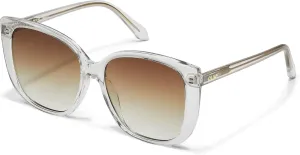 Quay - Womens Sunglasses, Square Lenses with UV Protection (Ever After, Clear)