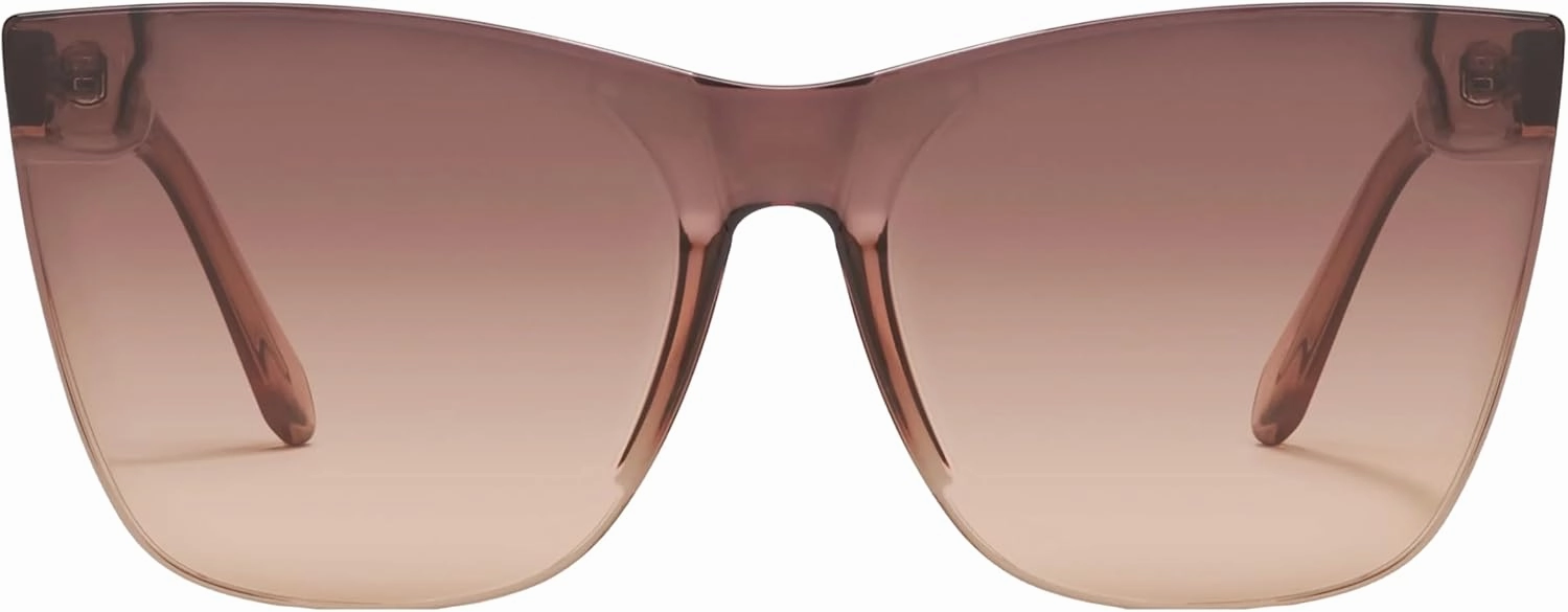 Quay - Women's Sunglasses, Cat Eye Lenses with UV Protection (Come Thru, Gold/Clear Rx)
