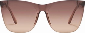 Quay - Women's Sunglasses, Cat Eye Lenses with UV Protection (Come Thru, Gold/Clear Rx)