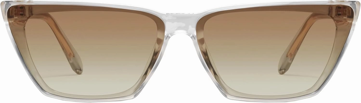 Quay - Womens Sunglasses, Cat Eye Lenses with UV Protection (Bad Habit, Clear)