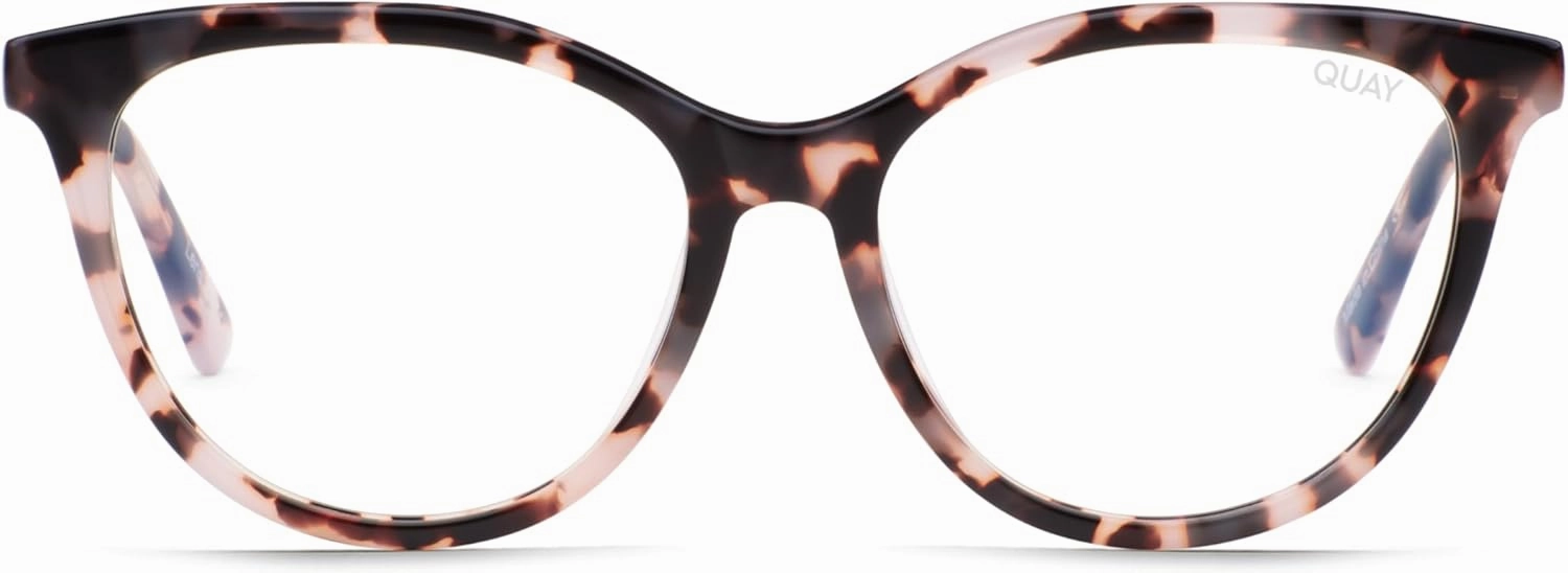Quay Women's Cat Eye Lenses with Blue Light Protection, Clear, Large