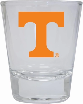 R and R Imports x Tennessee Knoxville Colored Round Shot Glass Clear 2 Pack Officially Licensed Collegiate Product