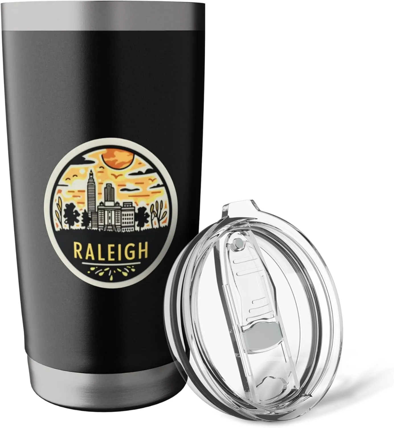 Raleigh North Carolina NC City of Oaks Vacation Resident Fun Stainless Steel Insulated Tumbler