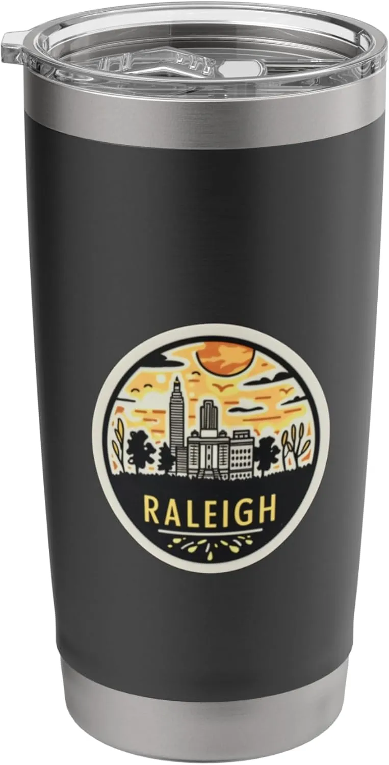 Raleigh North Carolina NC City of Oaks Vacation Resident Fun Stainless Steel Insulated Tumbler
