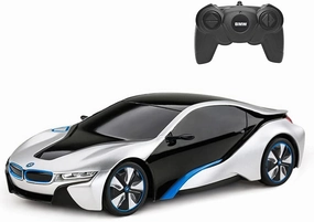 RASTAR BMW i8 RC Car BMW i8 1/24 Remote Control Car, BMW Toy Car - Silver