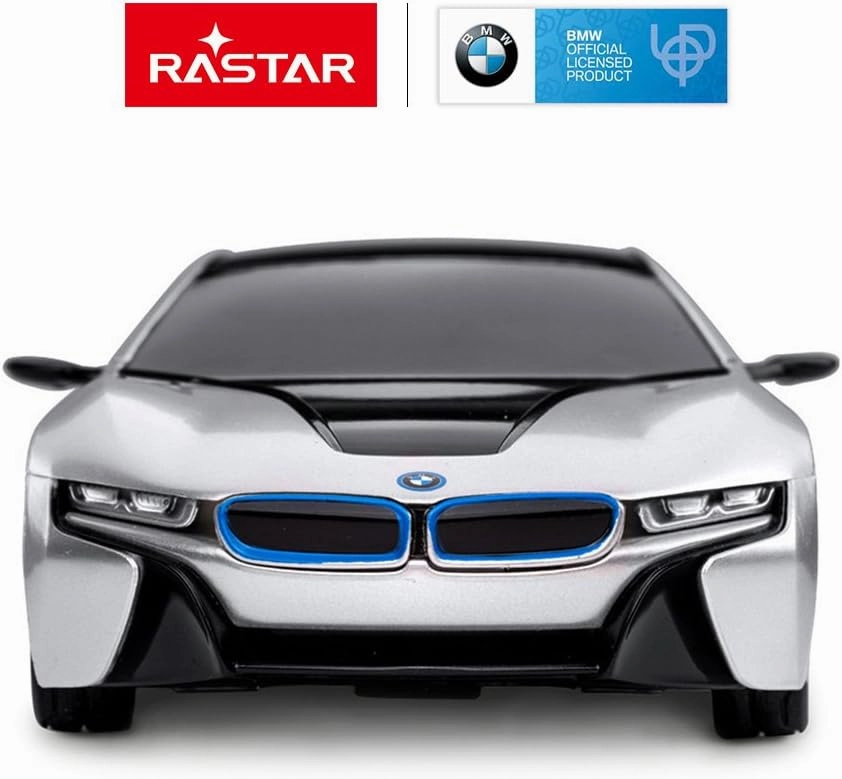 RASTAR BMW i8 RC Car BMW i8 1/24 Remote Control Car, BMW Toy Car - Silver