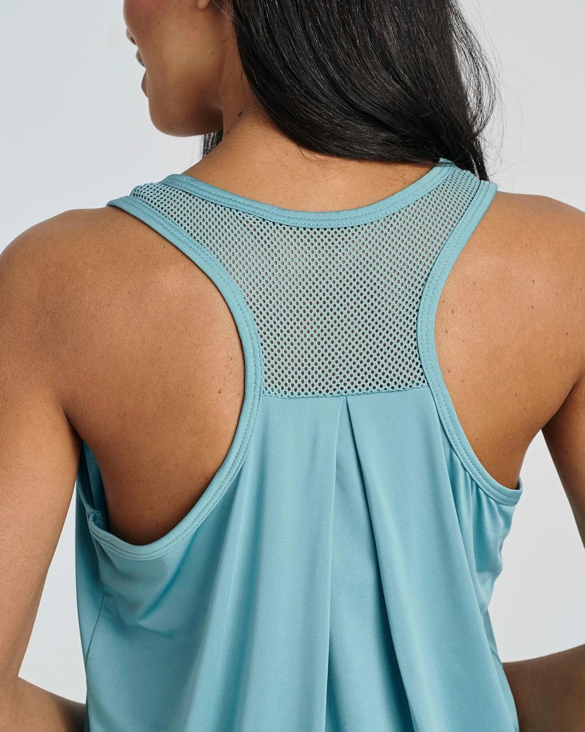 Real Essentials 5 Pack: Women's Racerback Workout Tank Top Mesh Back Dry-Fit Sleeveless Running Gym (Available in Plus Size)