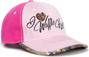 Realtree Color Camo Waffle House Embroidery Logo Hat | Adjustable Velcro Backing Cap | Limited Edition for Men and Women