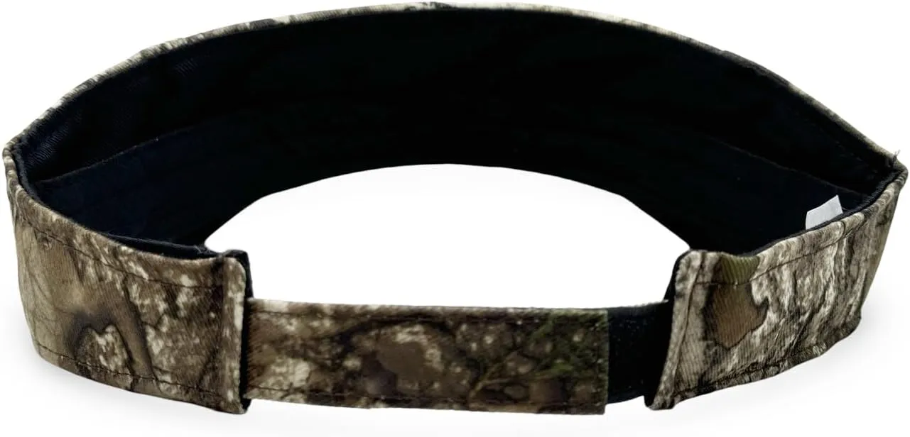 Realtree Color Camo Waffle House Embroidery Logo Visor | Adjustable Velcro Backing | Limited Edition for Men, Women and Kids