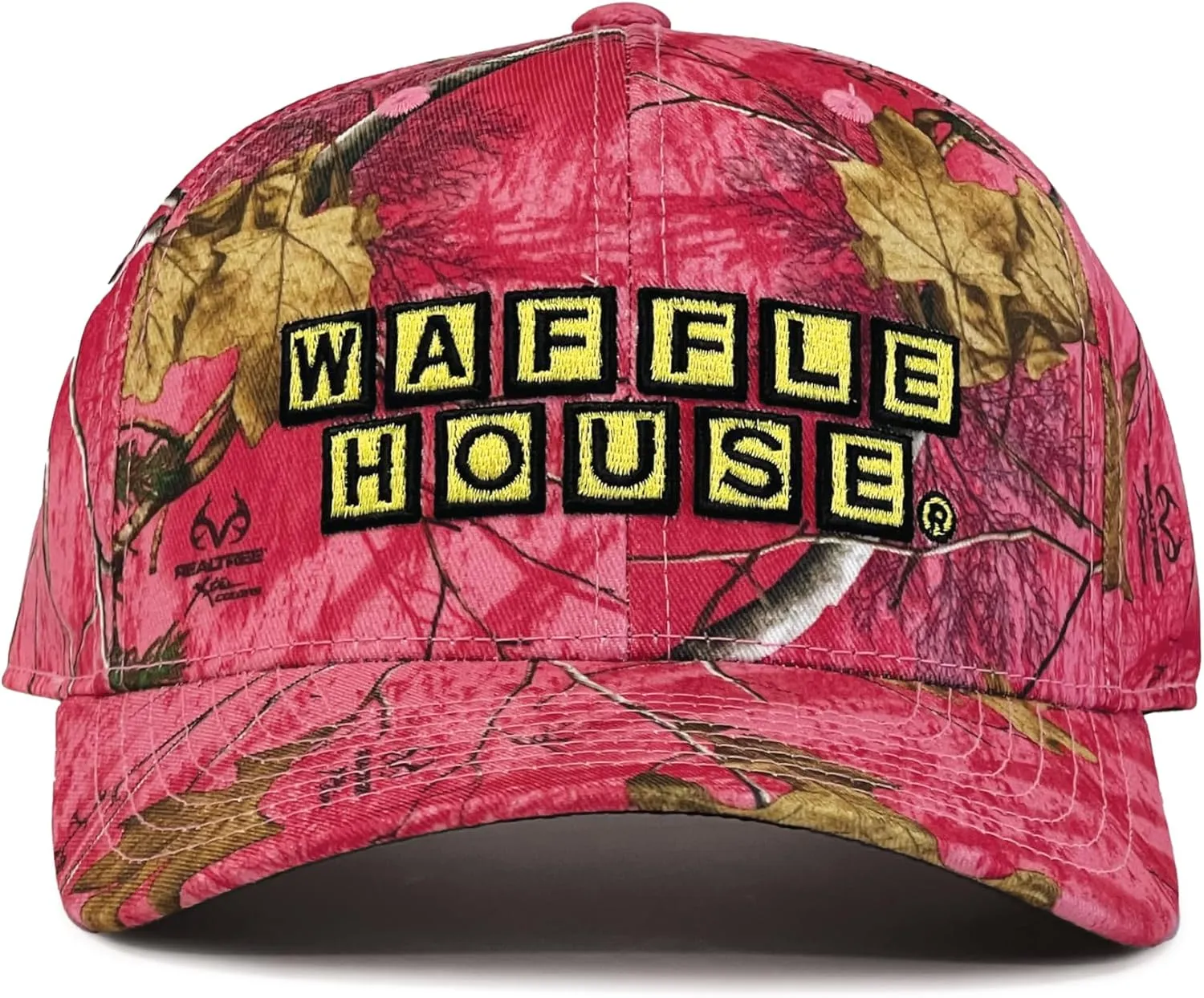 Realtree Color Camo Waffle House Embroidery Logo Visor | Adjustable Velcro Backing | Limited Edition for Men, Women and Kids
