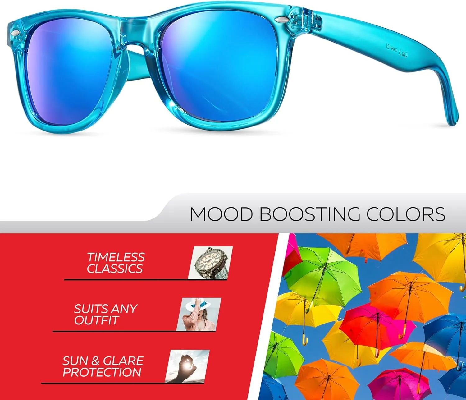 Retro Rewind Translucent Frame Colorful Neon 80s Mirrored Sunglasses for Men Women