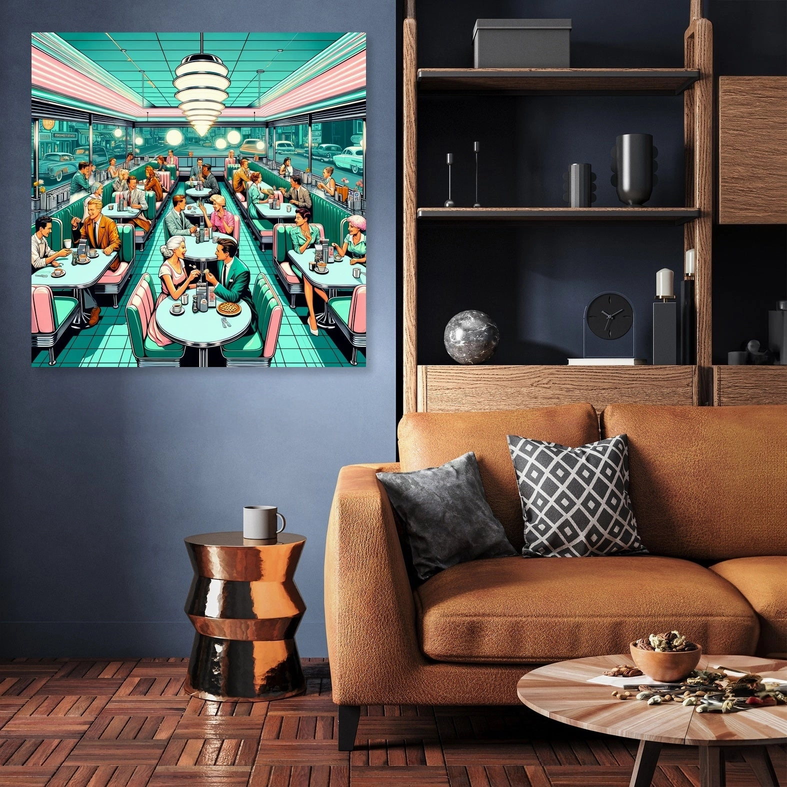 Retro Diner Revival Canvas
