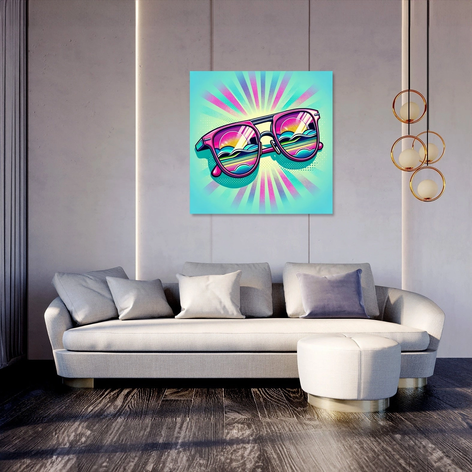 Retro Sun Canvas