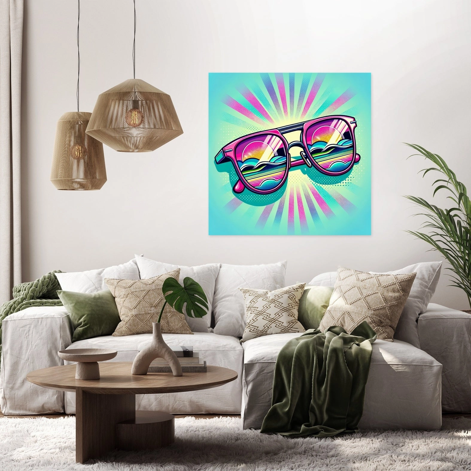 Retro Sun Canvas