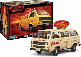 Revell 14559 Stranger Things VW T3 Surfer Boy Pizza Van 1:25 Scale 90-Piece Skill Level 3 Model Building Kit