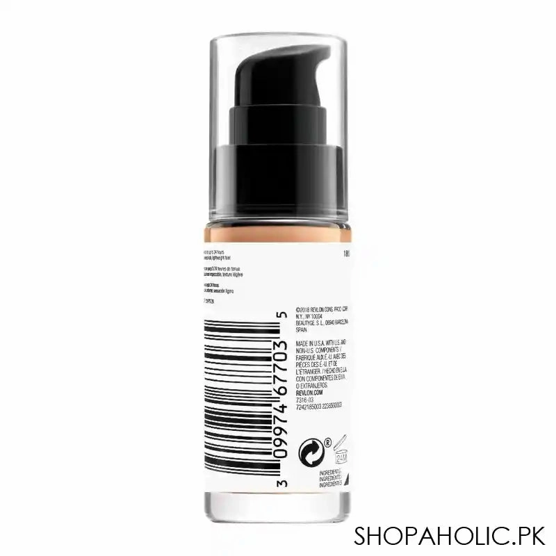 Revlon Colorstay 24H Natural Finish Foundation, Normal/Dry Skin, SPF 20, 180 Sand Beige