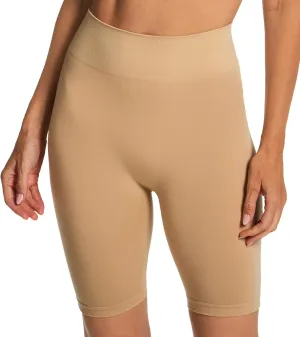 Rhonda Shear Women's Cotton Blend Longline Panty, 4144, Beige, XL