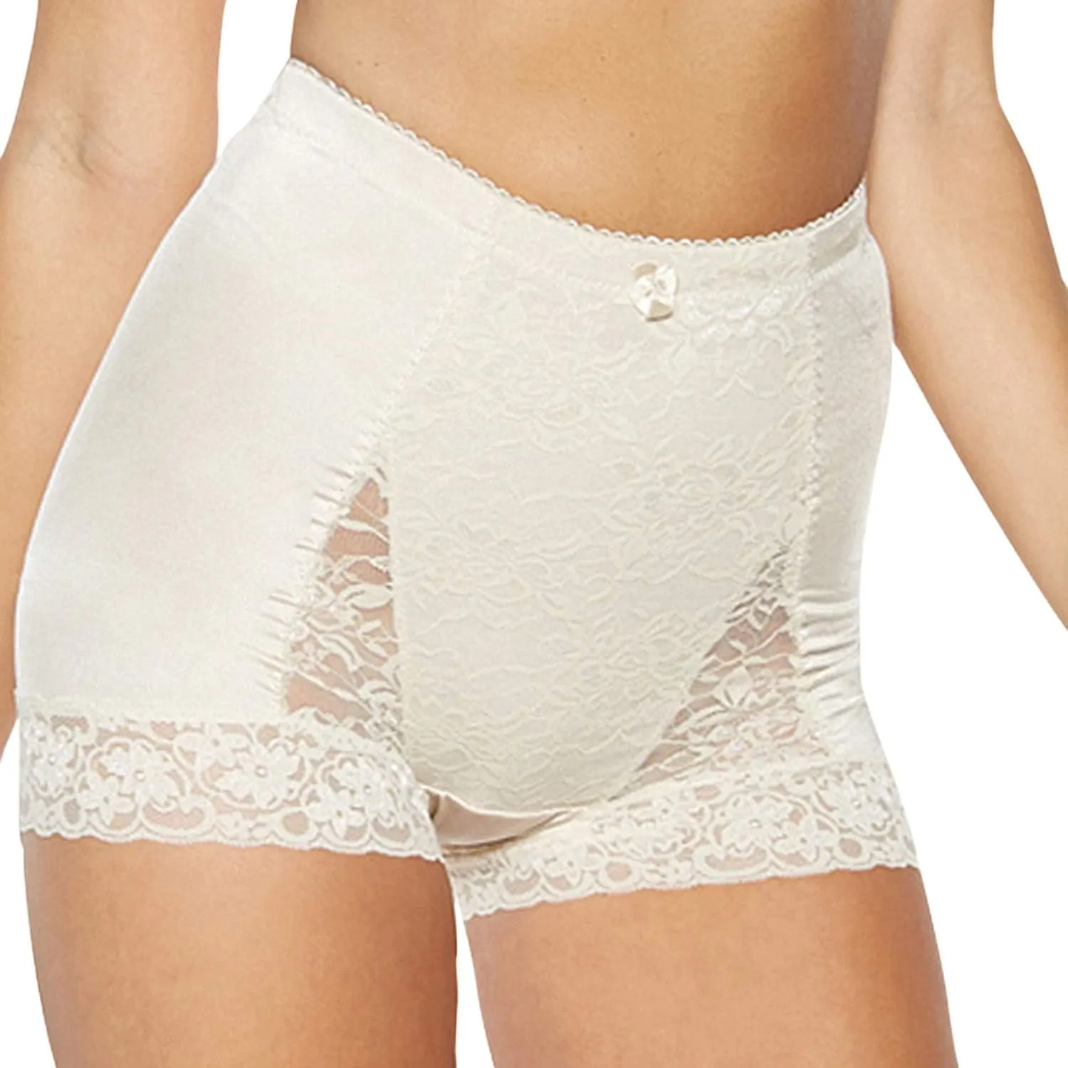 Rhonda Shear womens Pin Up Lace Control Panty Underwear, Nude, X-Large US