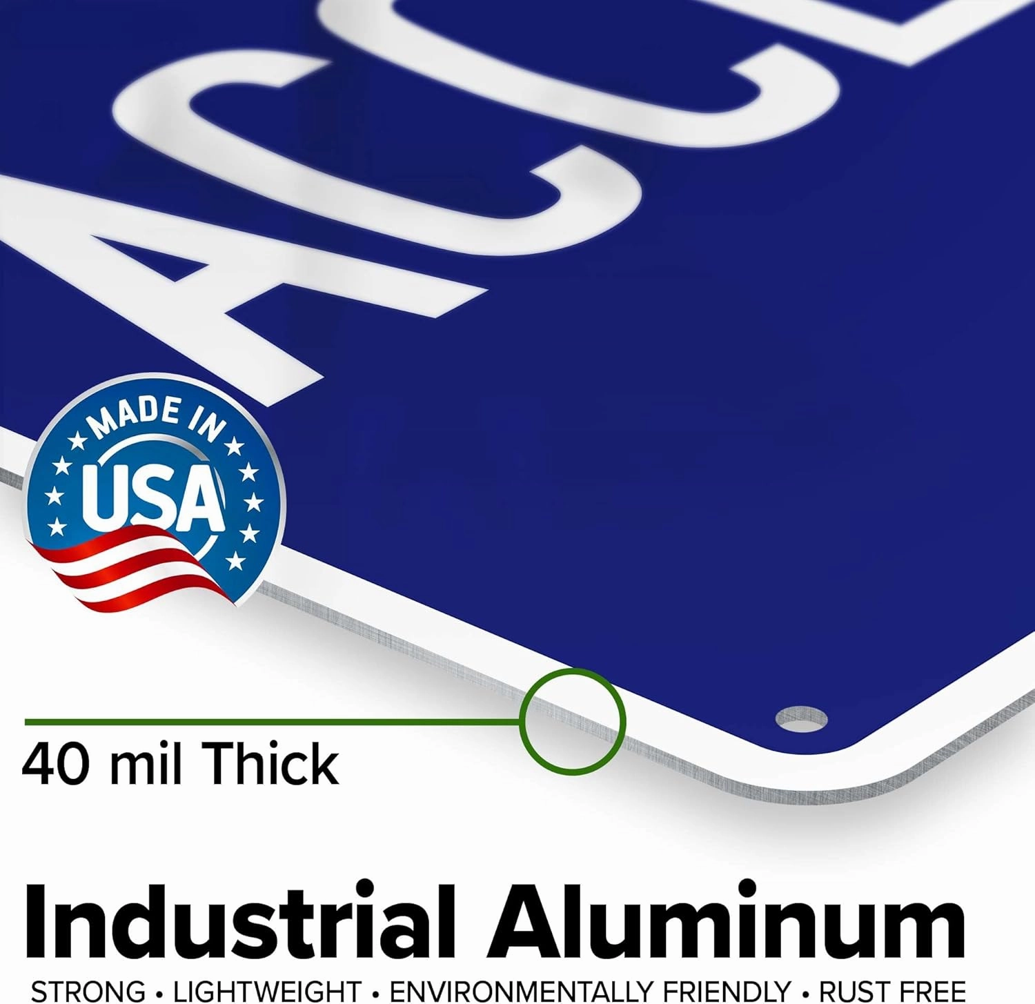 Roof Access Sign, (MS-275953) 10x14 Inches, Rust Free .040 Aluminum, Fade Resistant, Made in USA by My Sign Center