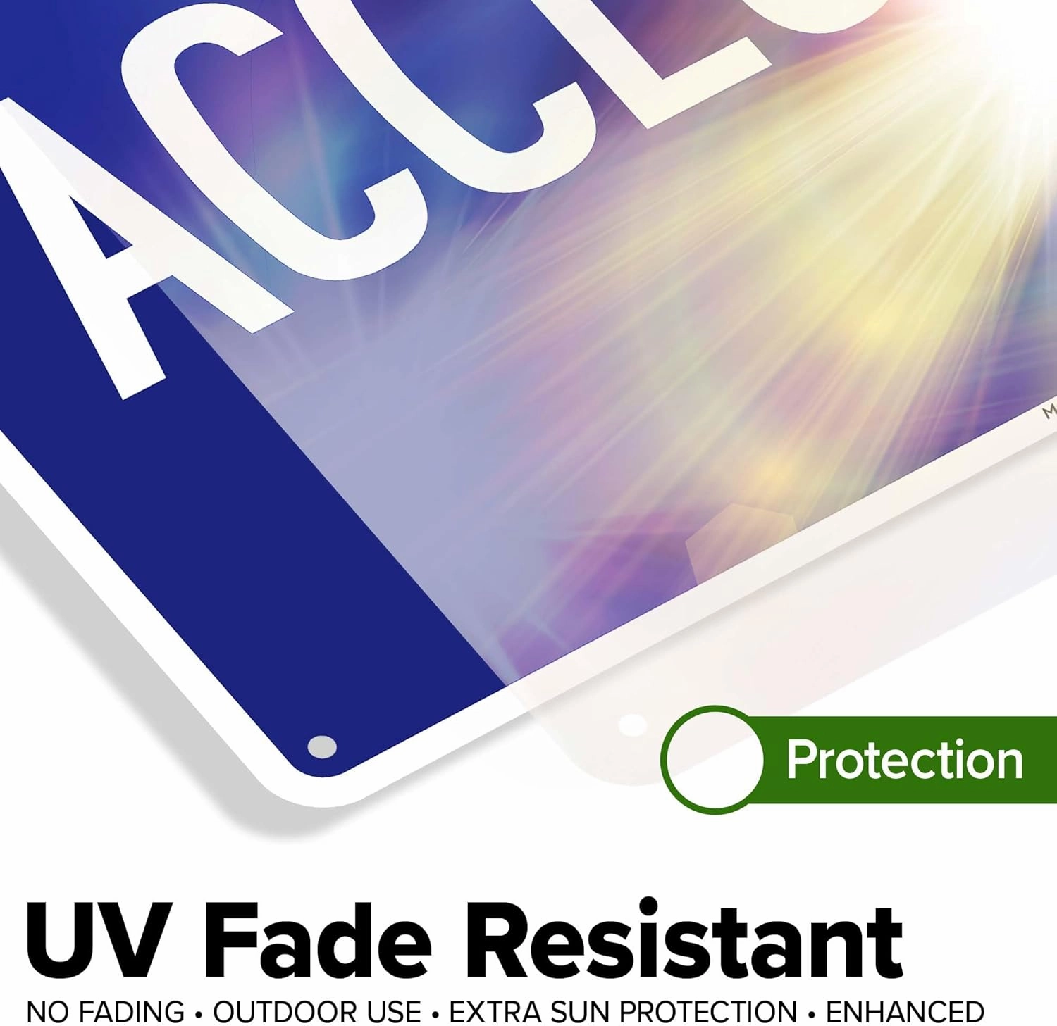 Roof Access Sign, (MS-275953) 10x14 Inches, Rust Free .040 Aluminum, Fade Resistant, Made in USA by My Sign Center