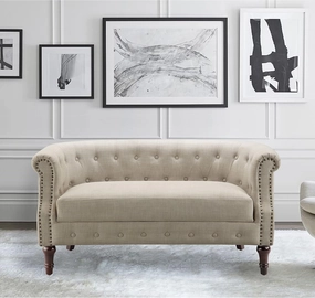 Rosevera Edmeston Loveseat, Beige
