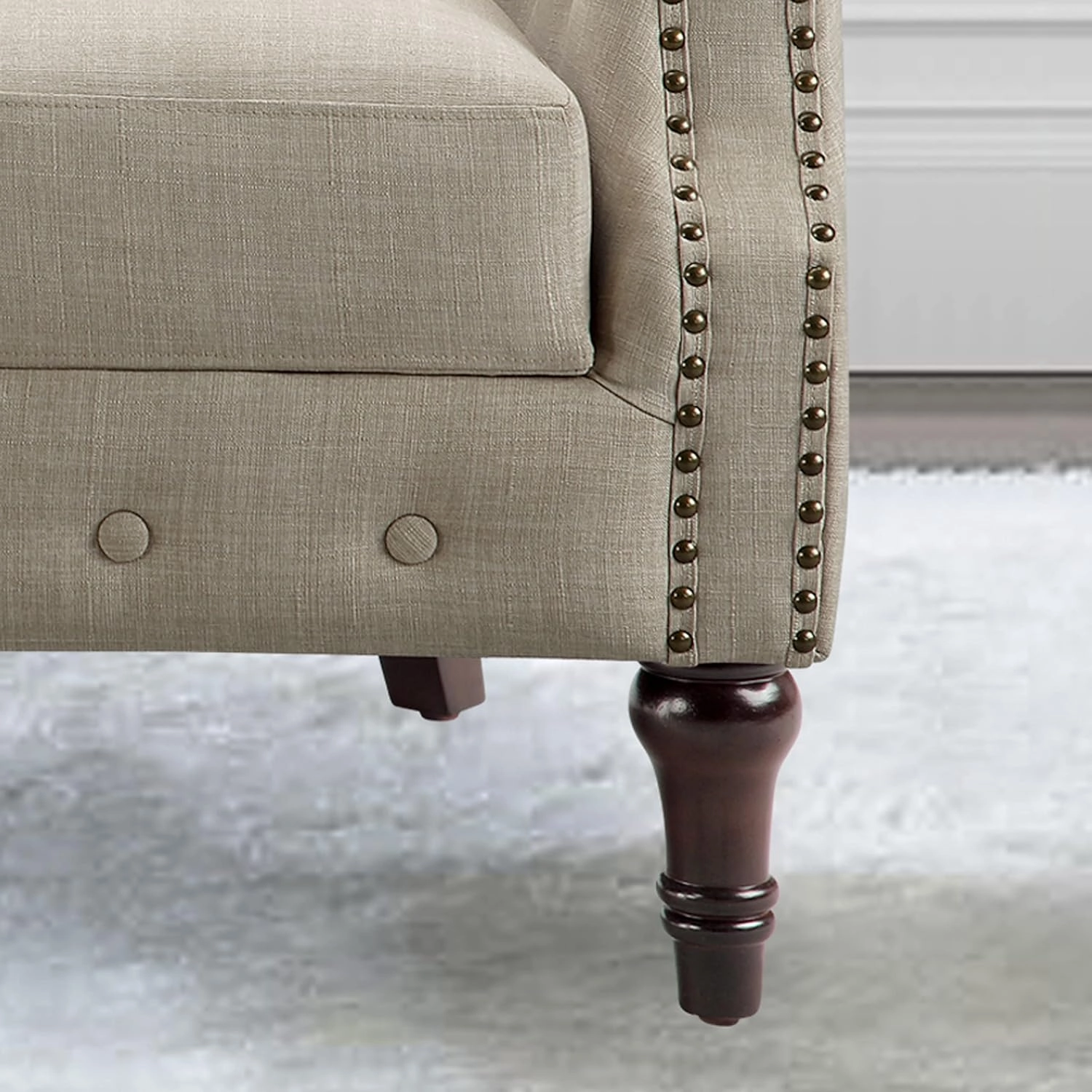 Rosevera Edmeston Loveseat, Beige