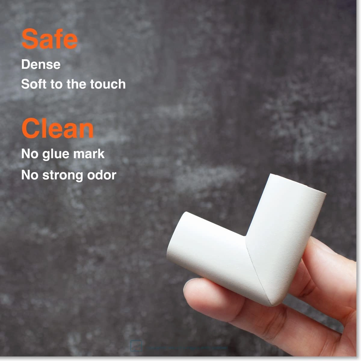 Roving Cove Slim-Fit Corner Edge Protector for Baby Proofing (Small 15ft Edge 4 Corners), Furniture Safety Bumper Guard, Soft NBR Rubber Foam, 3M Adhesive, Oyster White (Off White)