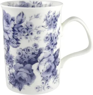 Roy Kirkham Blue Rose English Chintz Coffee or Tea Mug Fine Bone China