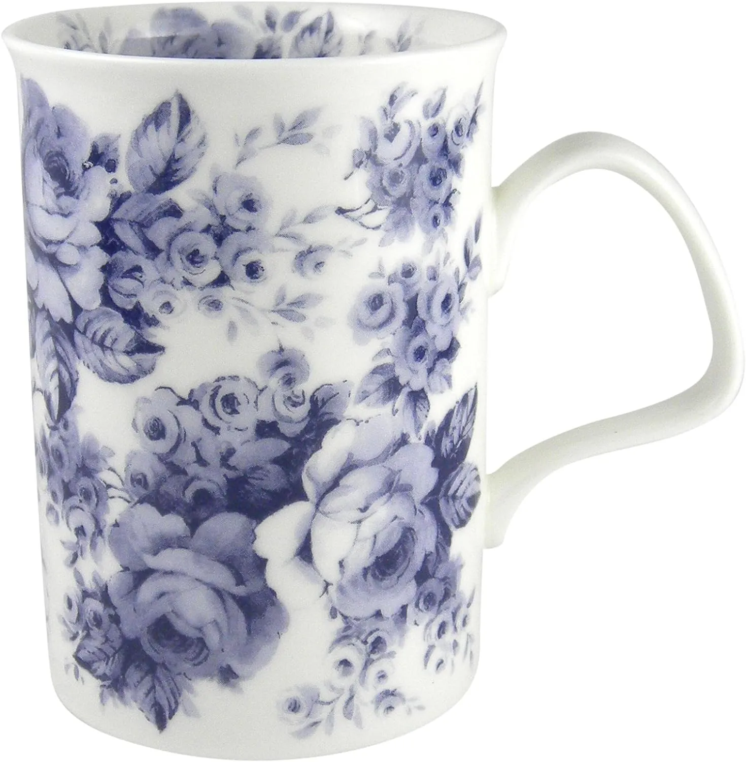 Roy Kirkham Blue Rose English Chintz Coffee or Tea Mug Fine Bone China