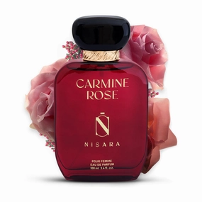 RUB;Ni;sara C arm;ine R ose Perfume For Woman 100ml | Notes:- Rose, Bergamot, Berries, Pink Pepper, Jasmine, Musk |Long Lasting Eau De Parfum | Floral Musk | EDP Scent spray for Woman |
