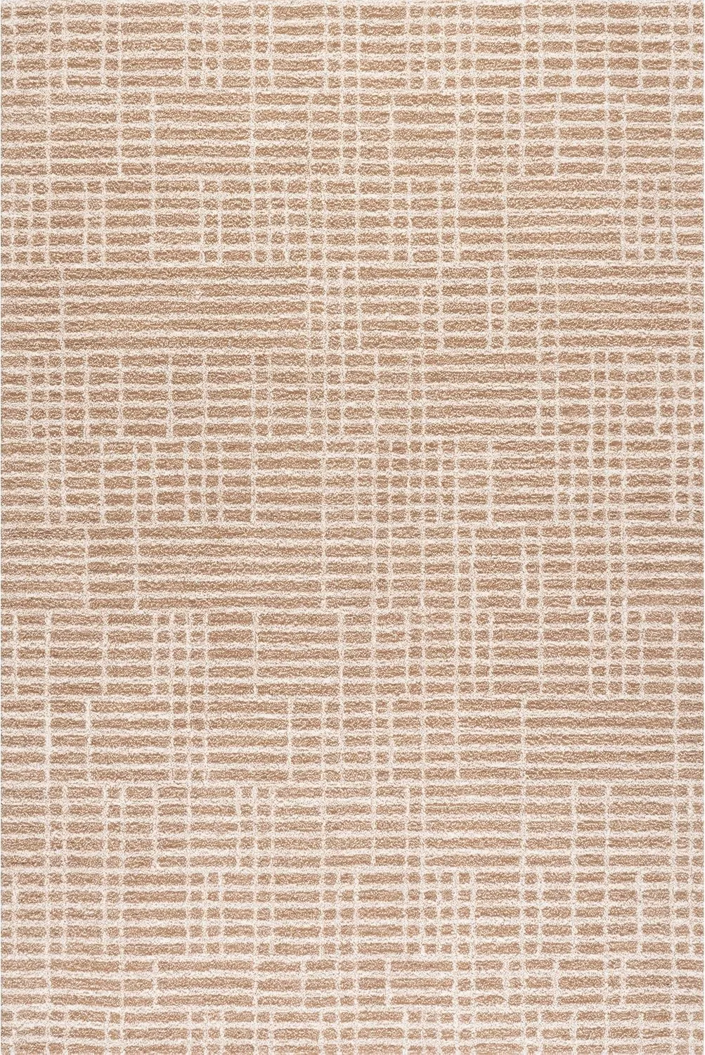 Rugs USA Gio Crosshatch Wool Area Rug, 8x10, Beige