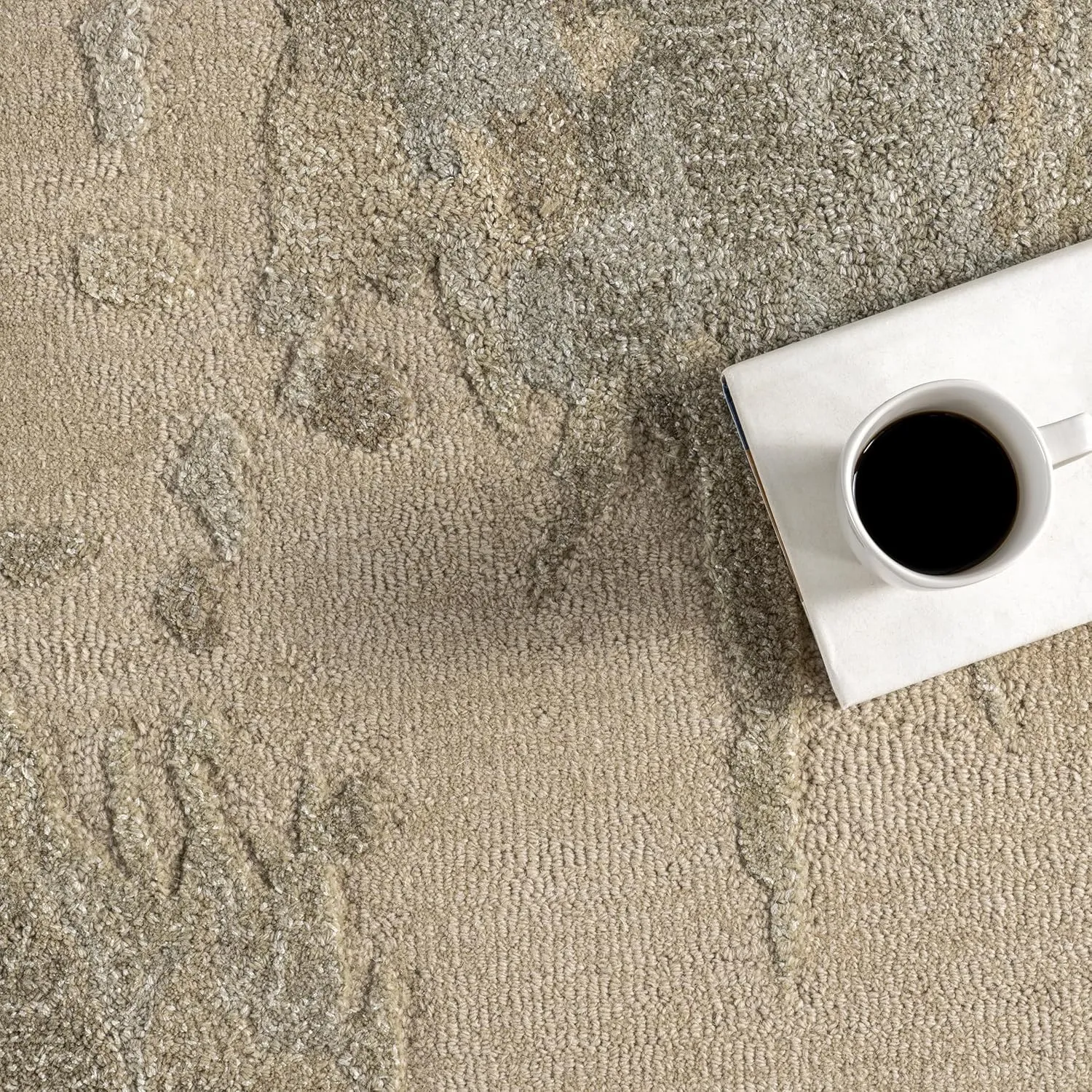 Rugs USA Siwalik Wool Area Rug, 4x6, Beige
