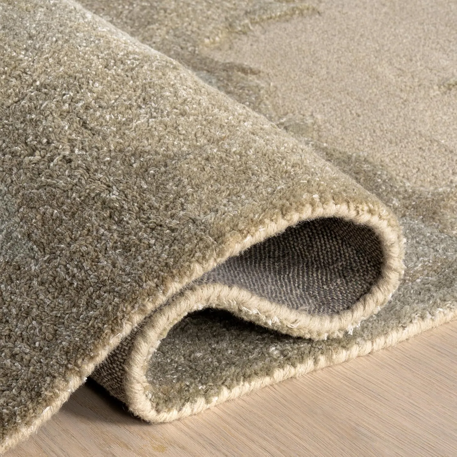 Rugs USA Siwalik Wool Area Rug, 4x6, Beige