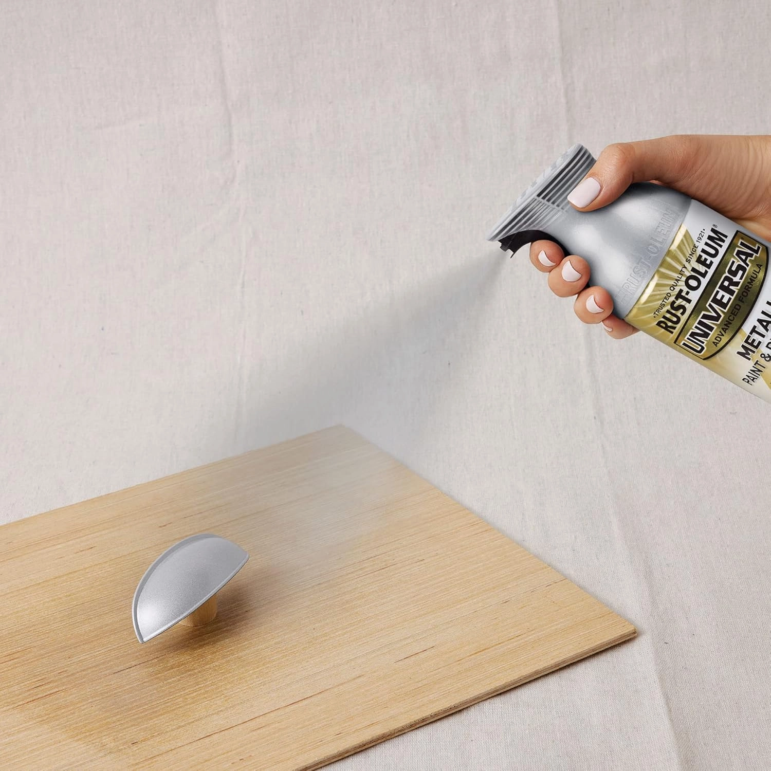 Rust-Oleum 245220-6PK Universal All Surface Metallic Spray Paint, 11 oz, Titanium Silver, 6 Pack