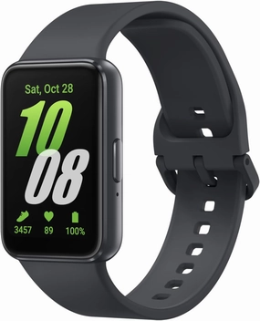 SAMSUNG Galaxy FIT 3 [2025, 40MM] 1.6" AMOLED Display | IP68 Water Resistant | 14 Days Battery Life | 100  Watchfaces | 100  Exercise Modes | International Model (Fast Charger Bundle, Black)