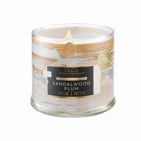 Sandalwood Plum Wooden-Wick 14oz Jar Candle