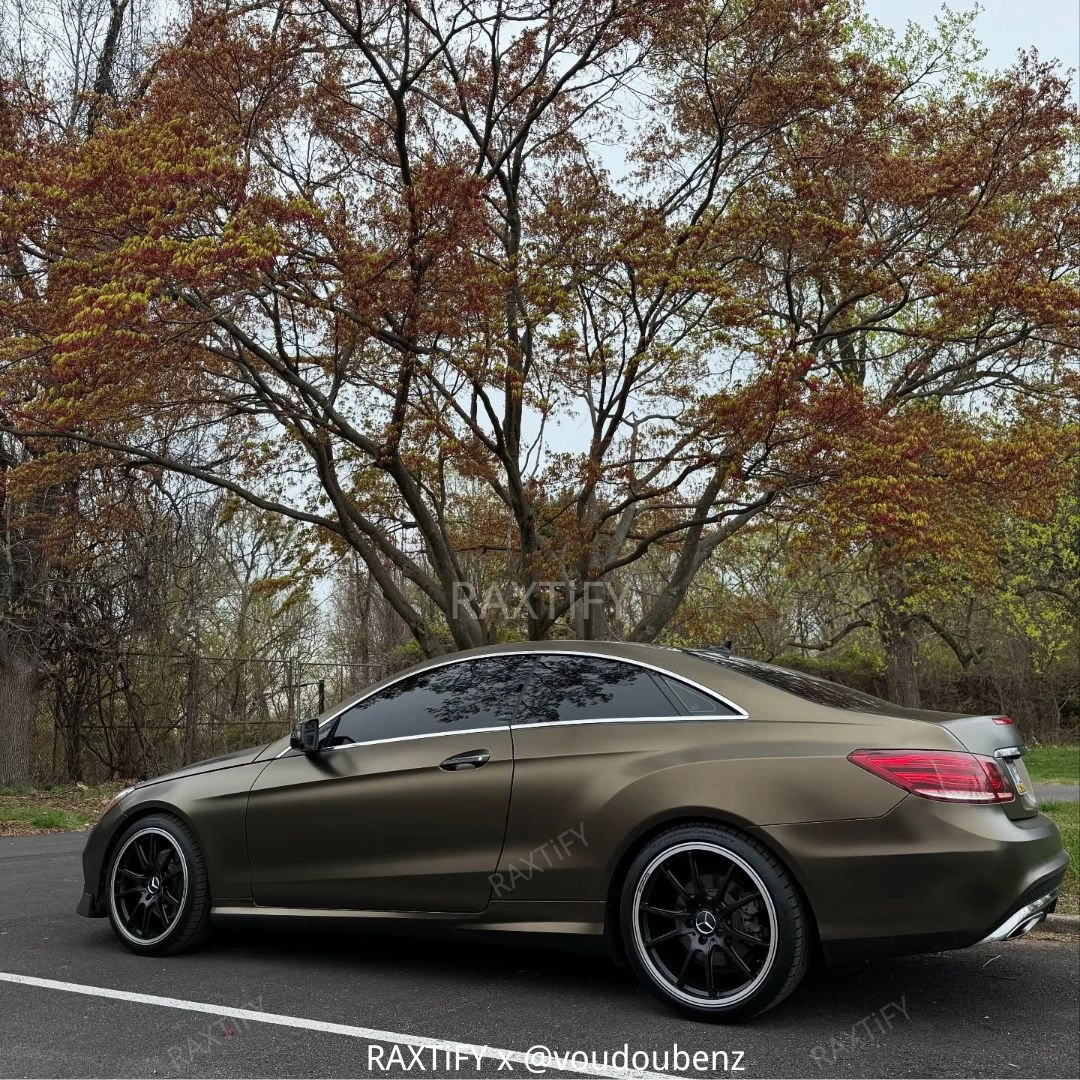 Satin Metallic Brown Gold Vinyl Wrap