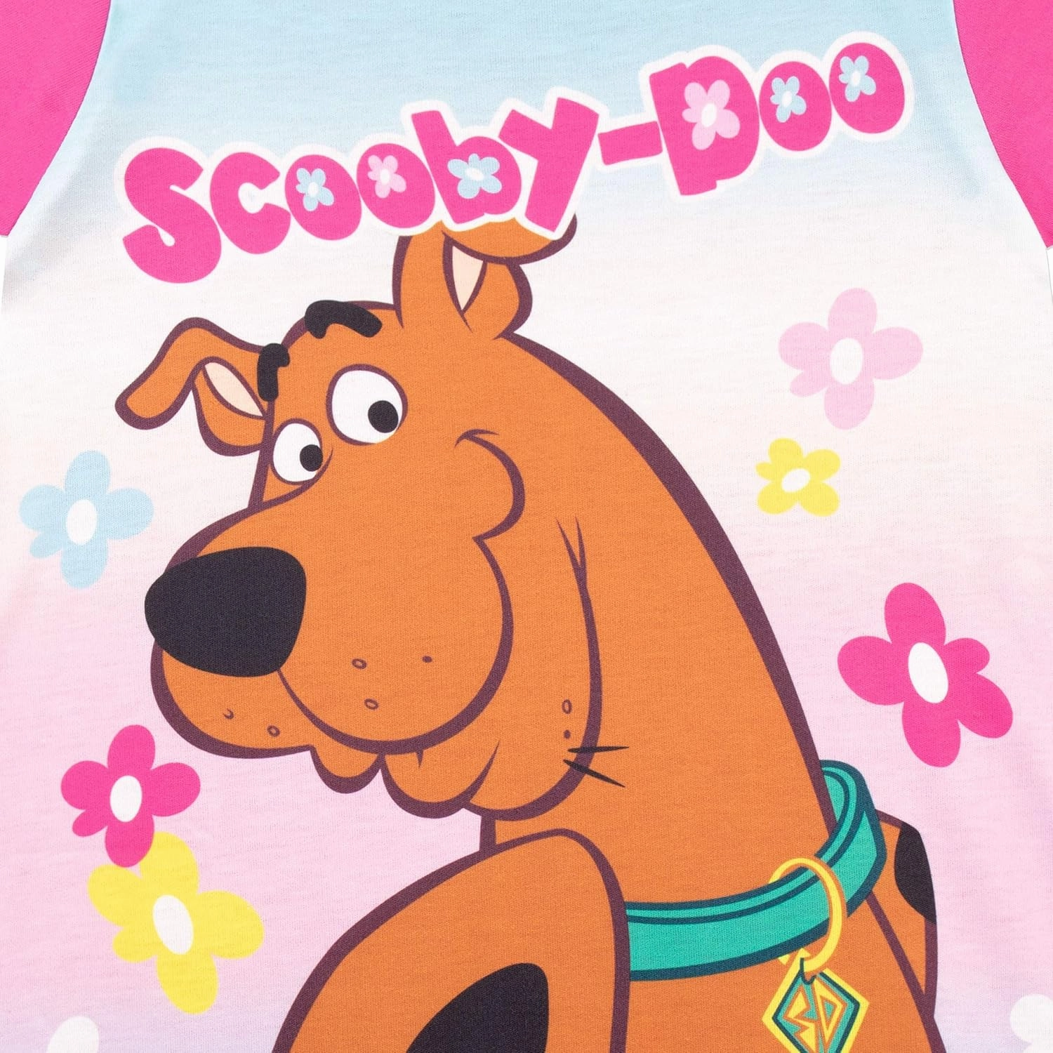 Scooby Doo Nightgown | Floral Girls Nightgowns | Scooby Sleepwear | Short Sleeve Girls' Nightgowns | Sizes 3T To 10