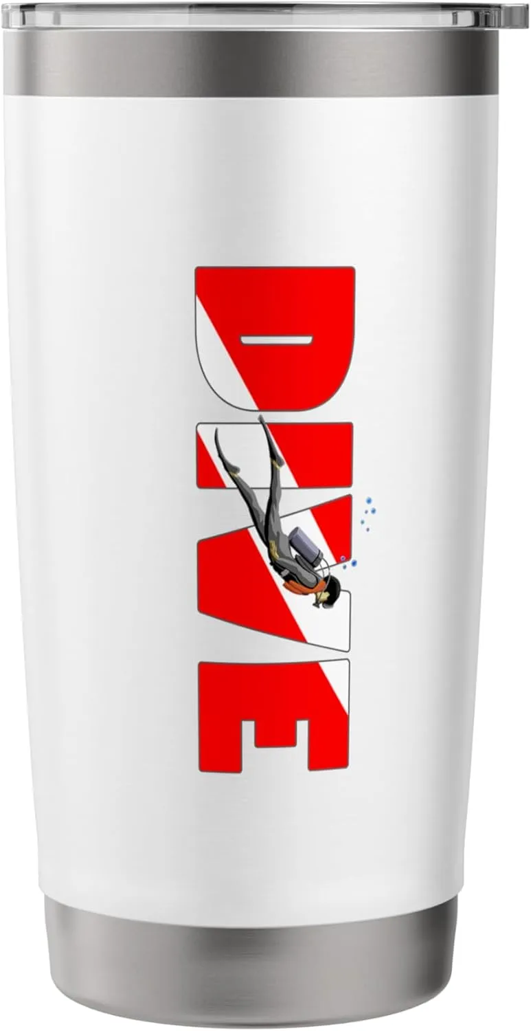 Scuba Diving Underwater Adventure Stainless Steel Insulated Tumbler