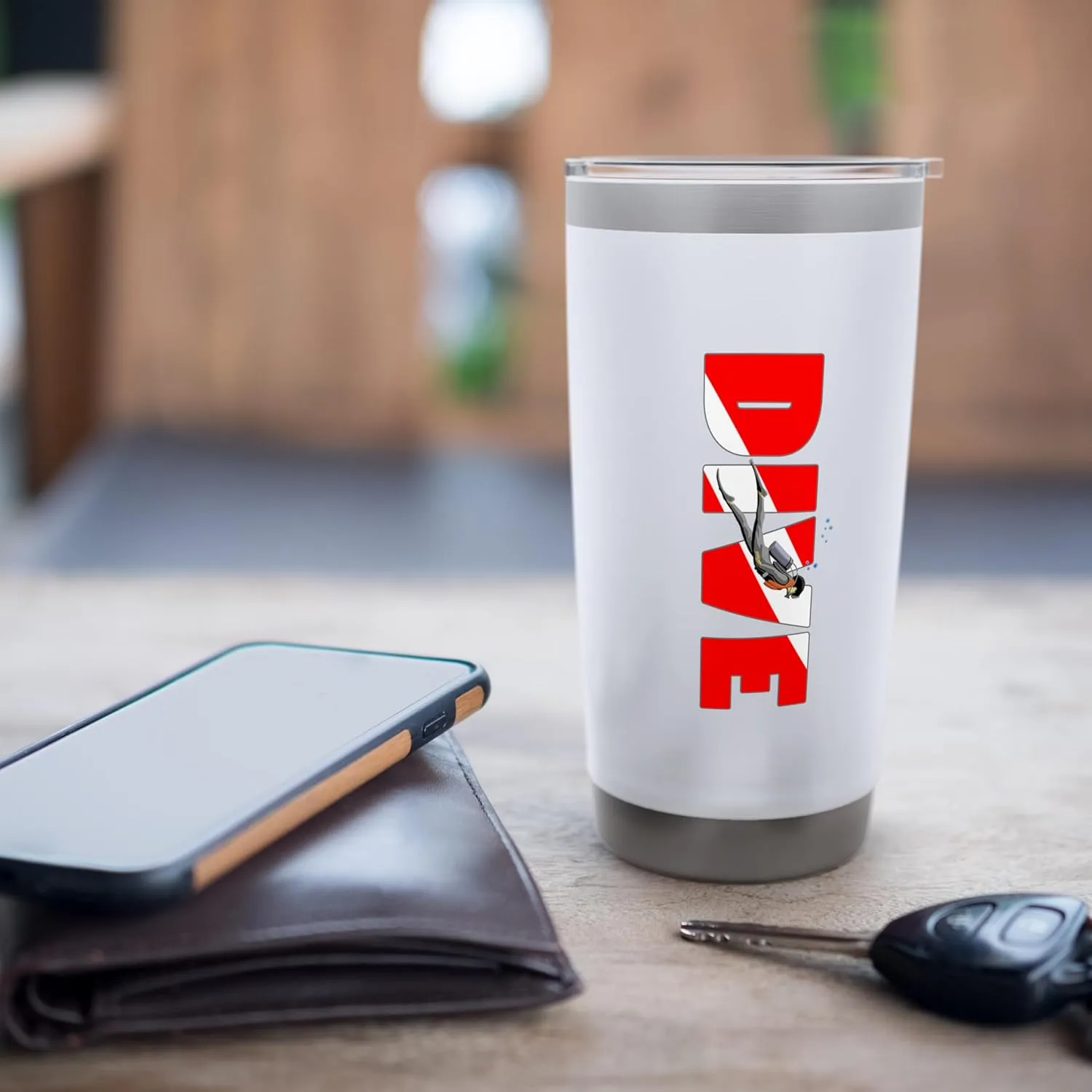 Scuba Diving Underwater Adventure Stainless Steel Insulated Tumbler