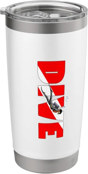 Scuba Diving Underwater Adventure Stainless Steel Insulated Tumbler