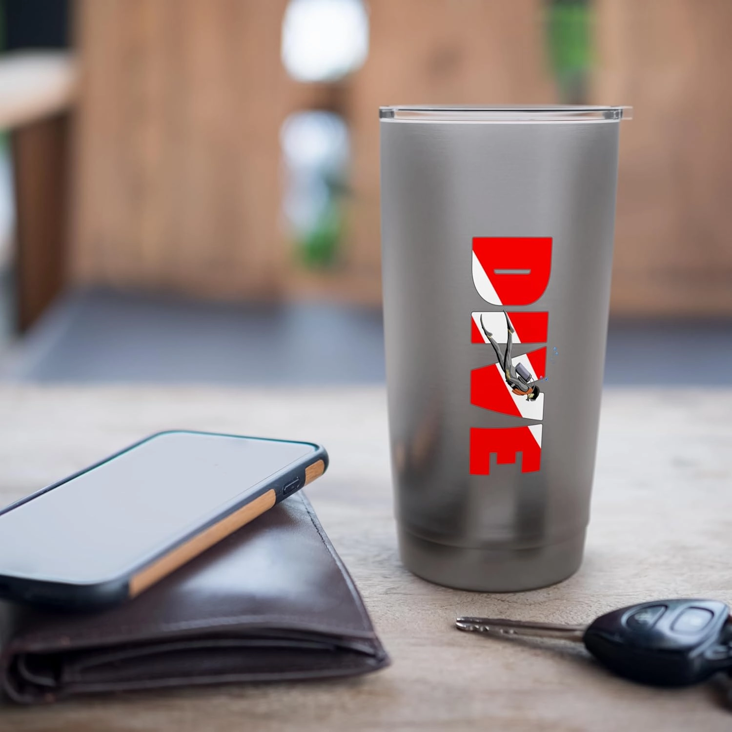 Scuba Diving Underwater Adventure Stainless Steel Insulated Tumbler