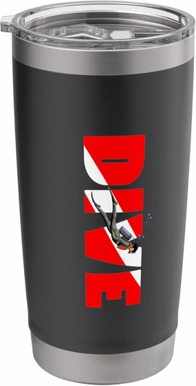 Scuba Diving Underwater Adventure Stainless Steel Insulated Tumbler