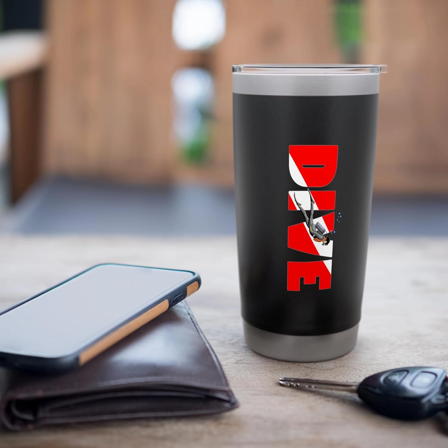 Scuba Diving Underwater Adventure Stainless Steel Insulated Tumbler