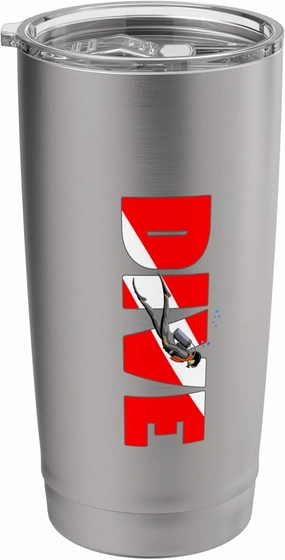 Scuba Diving Underwater Adventure Stainless Steel Insulated Tumbler